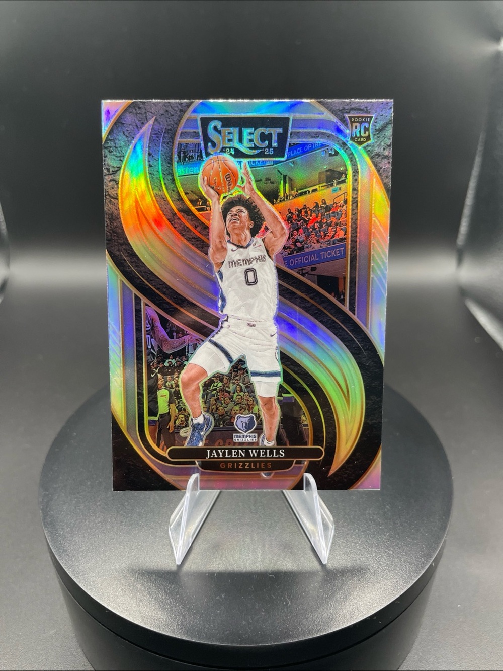 2024-25 Panini Select #188 Jaylen Wells Silver Prizm RC Rookie